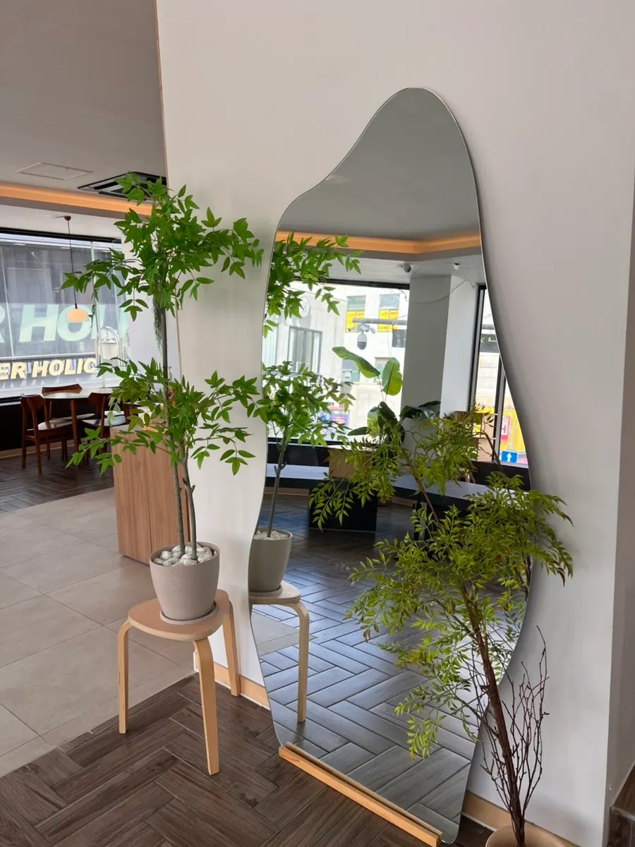 Clean, simple café interior