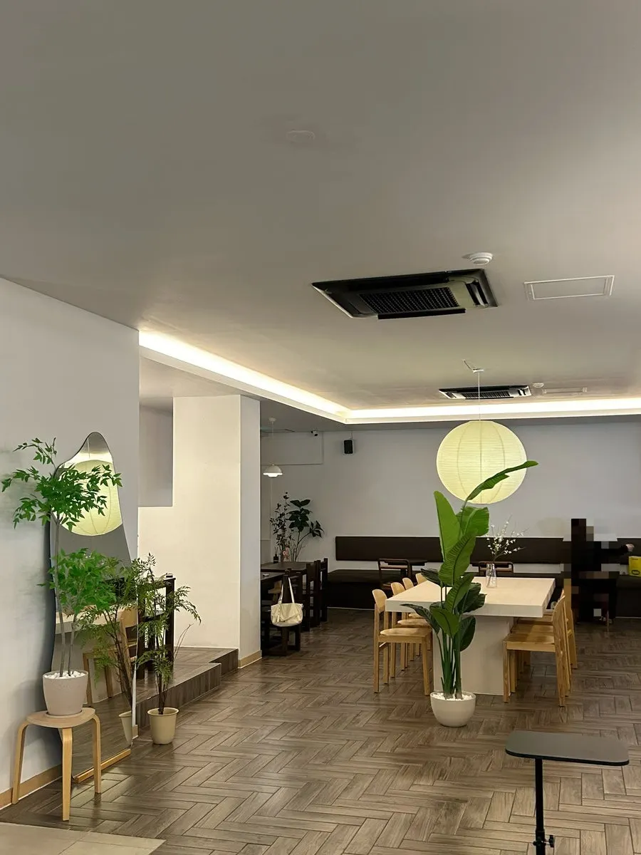 Spacious inner seating area with stylish interior