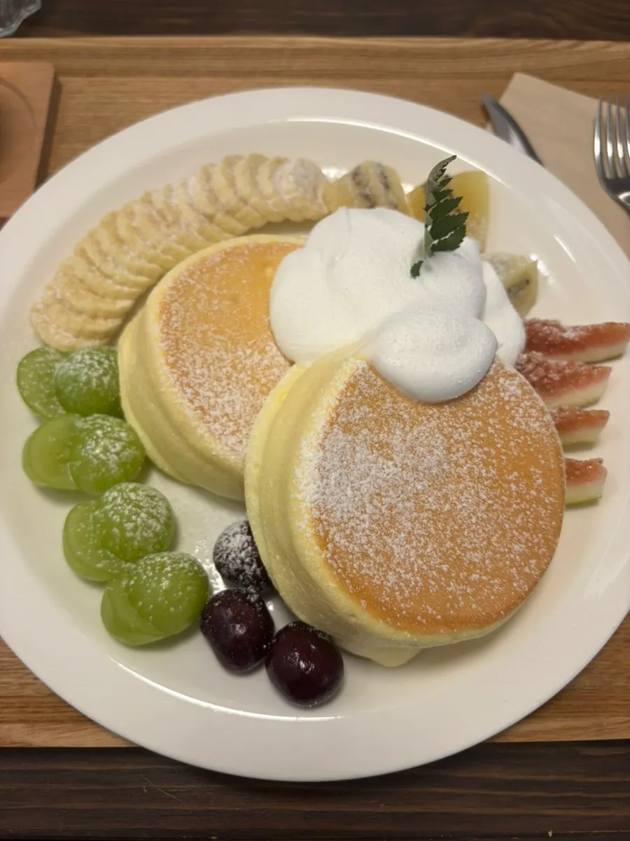 Table setting at Andamiro Pancake Cheonan