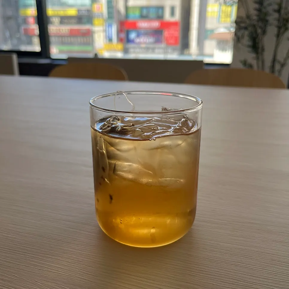 Two drinks set on the table