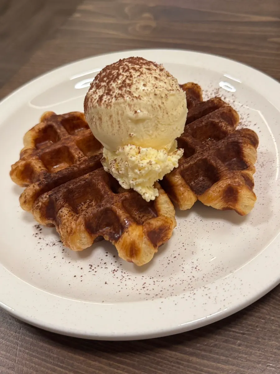 Croffle waffle at Andamiro Pancake