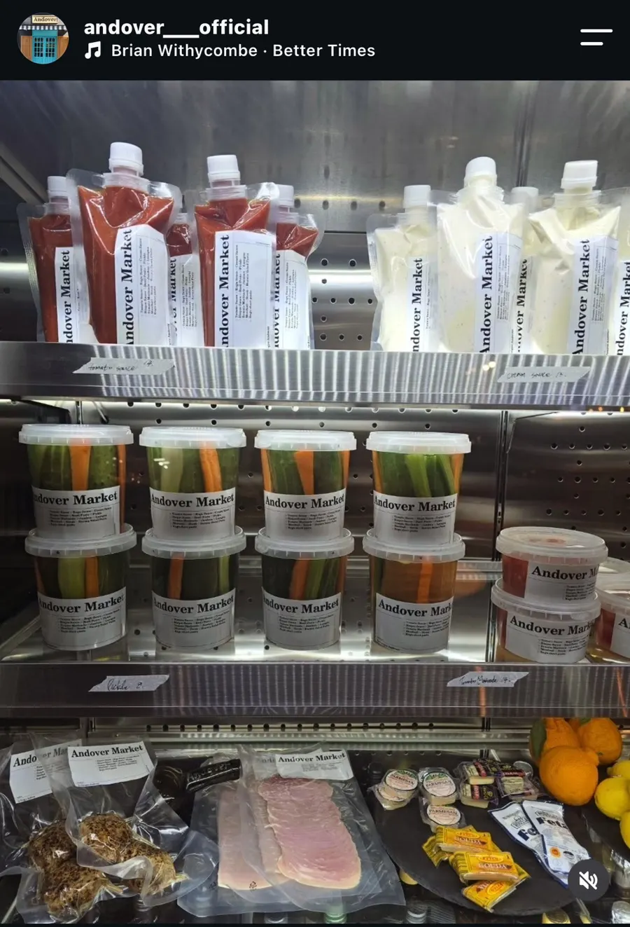 Handmade sauces sold at Andover