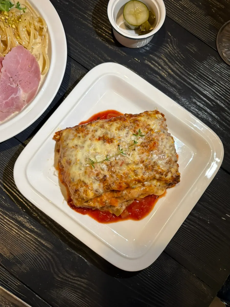 A bowl of Andover's lasagna