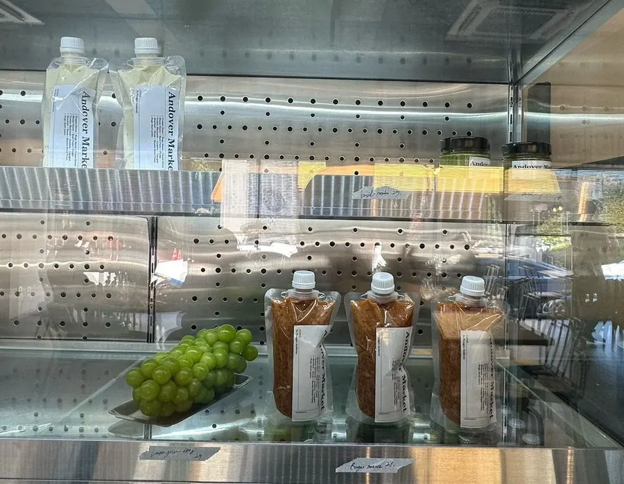 Goods display shelf at Andover