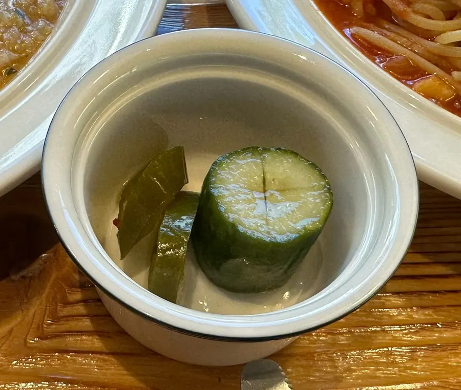 Pickles served one plate per person