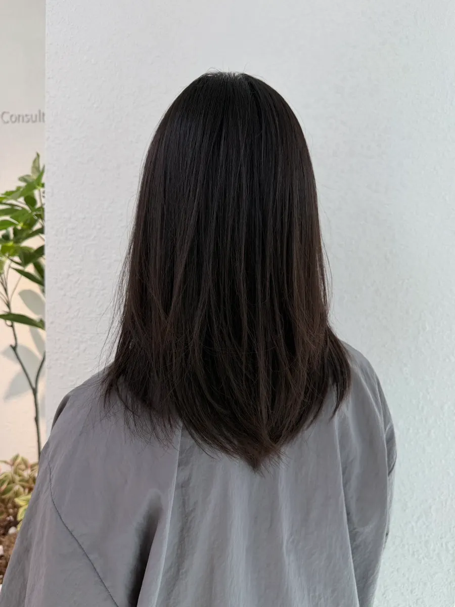 Before photo of hair condition prior to dyeing