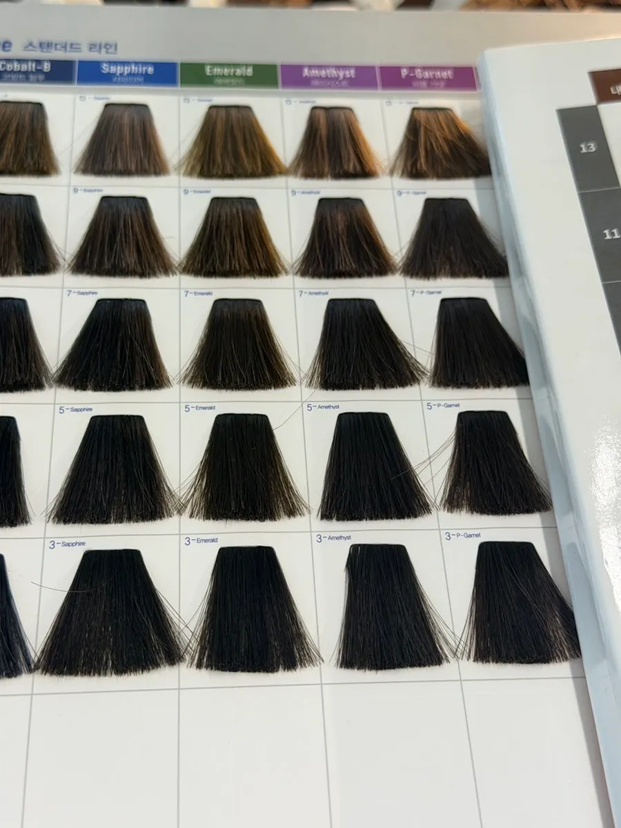 Lightened natural brown long hair before dyeing