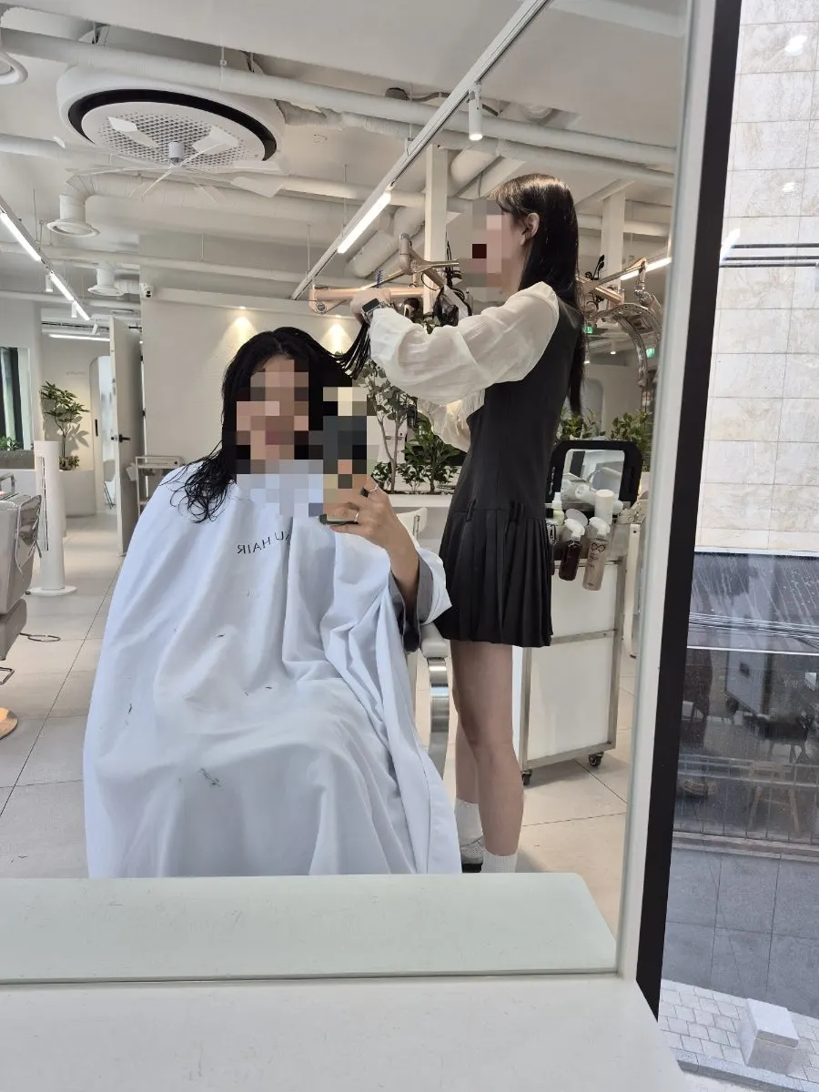 레이어드 층 확인하며 진행하는 커트