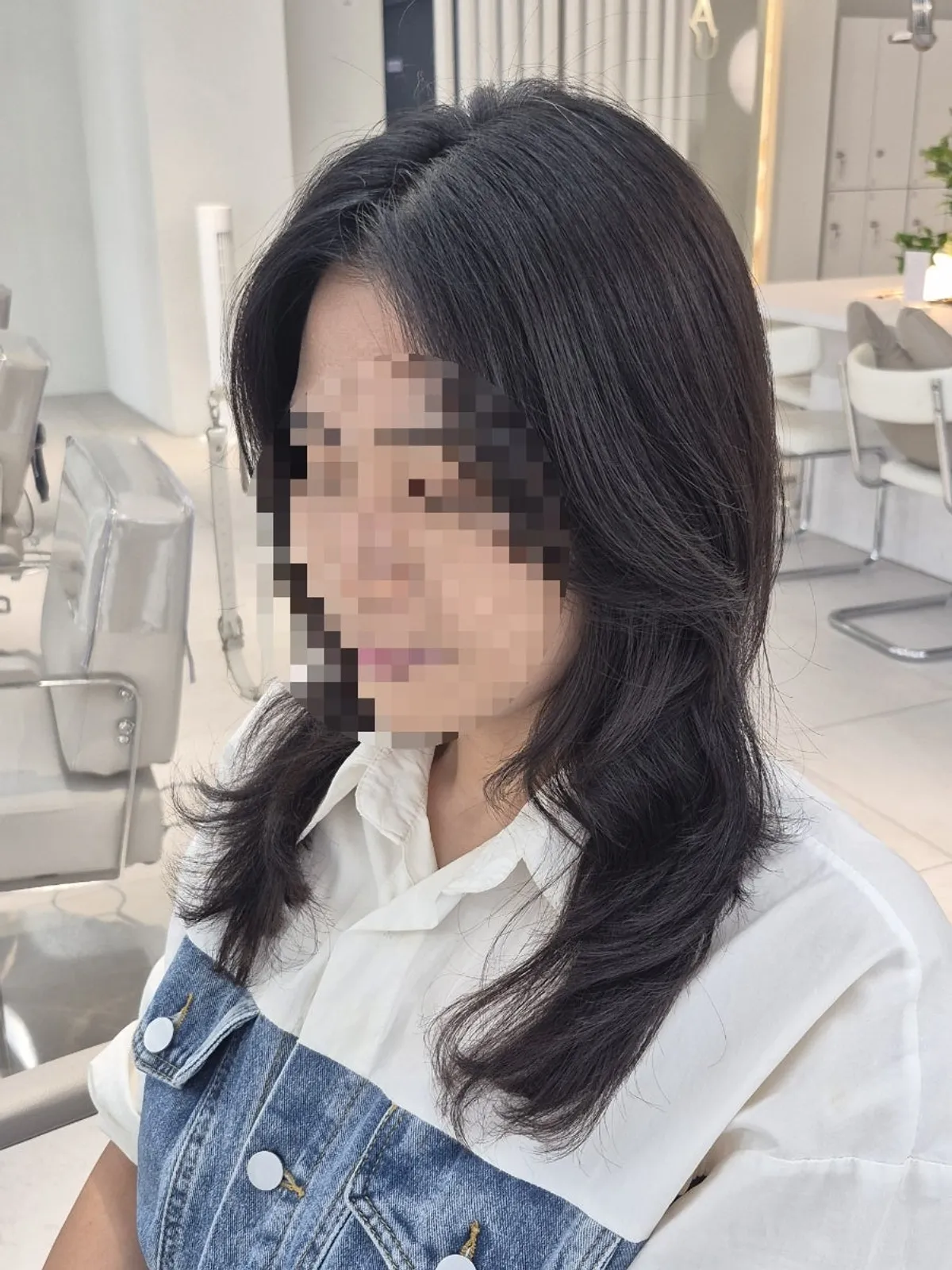 아뉴헤어 청담본점 레이어드컷 완성 스타일