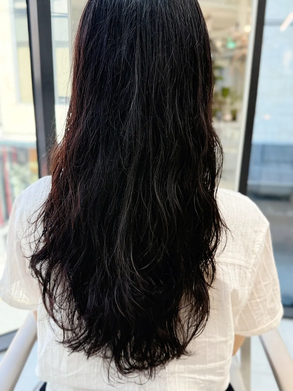 Moisturized hair condition two days later