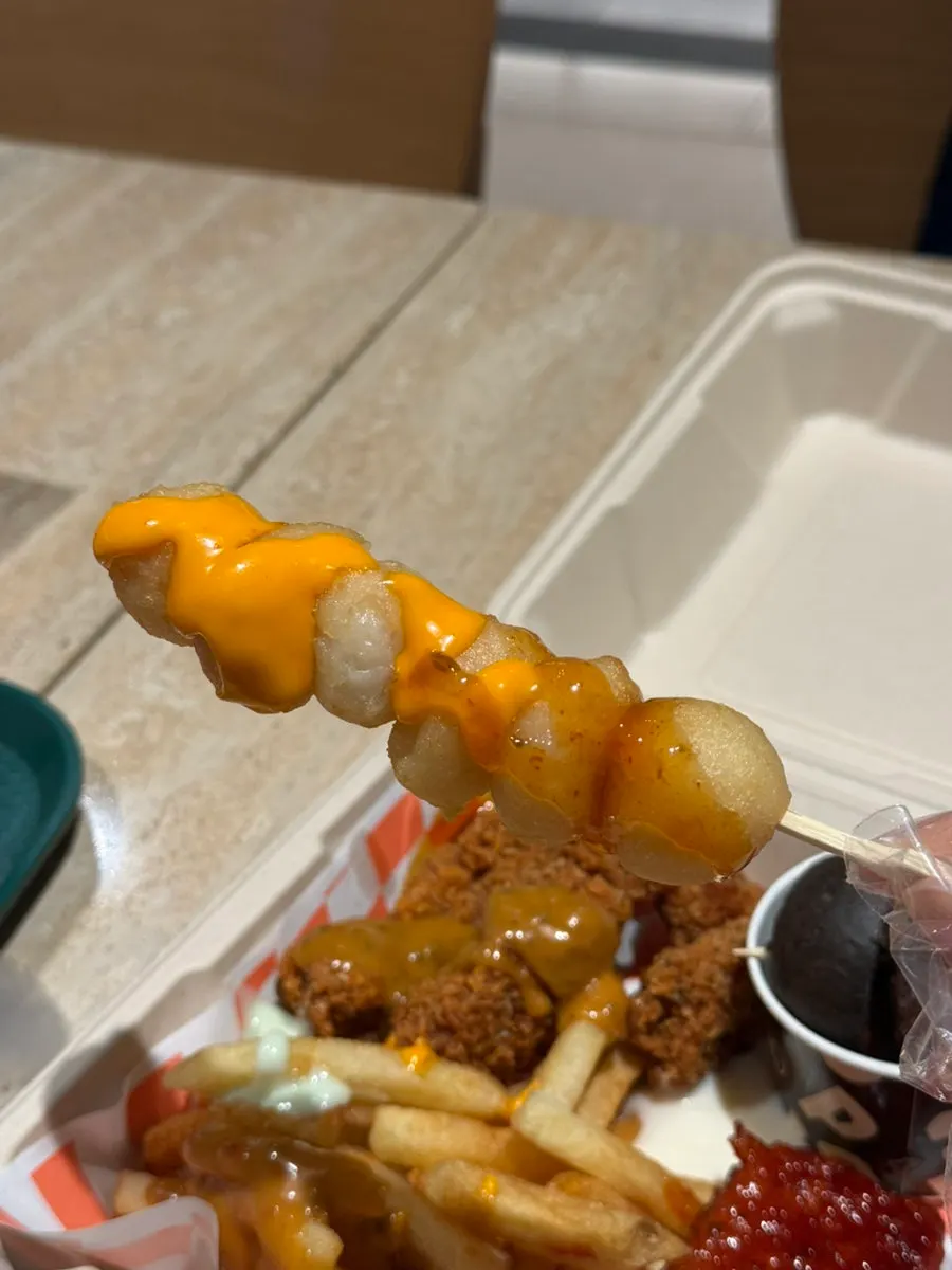 Chicken topped with chipotle sauce