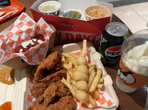 一箱に詰められて出てきたディープクランチチキンボックス