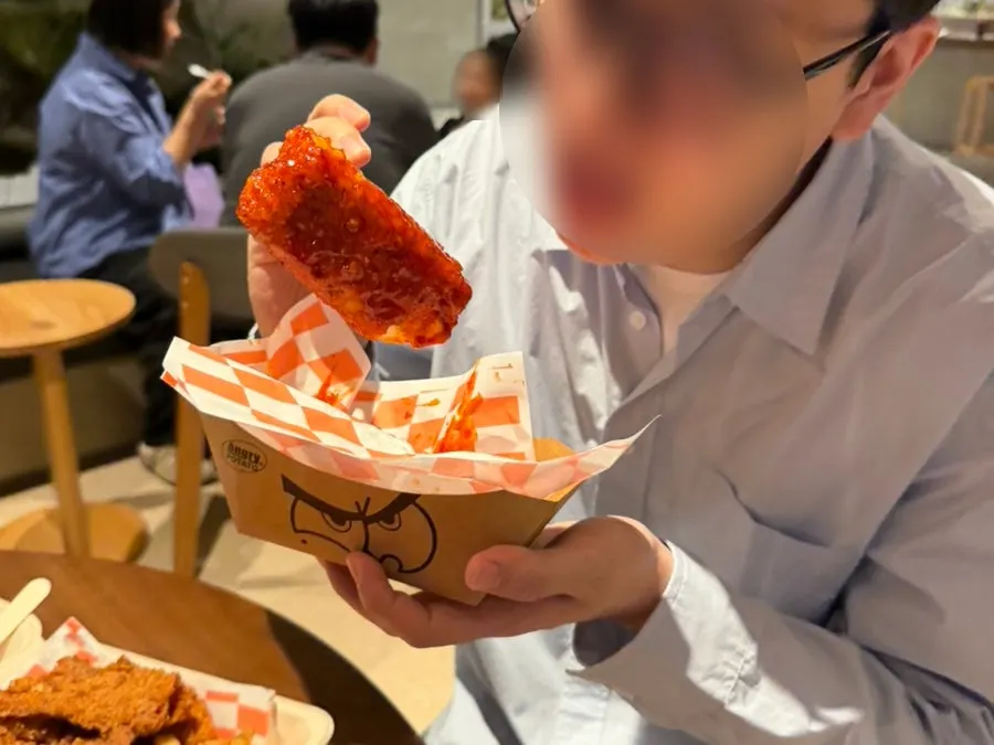 Hot crispy chicken and fries inside the Deep Crunch Chicken Box
