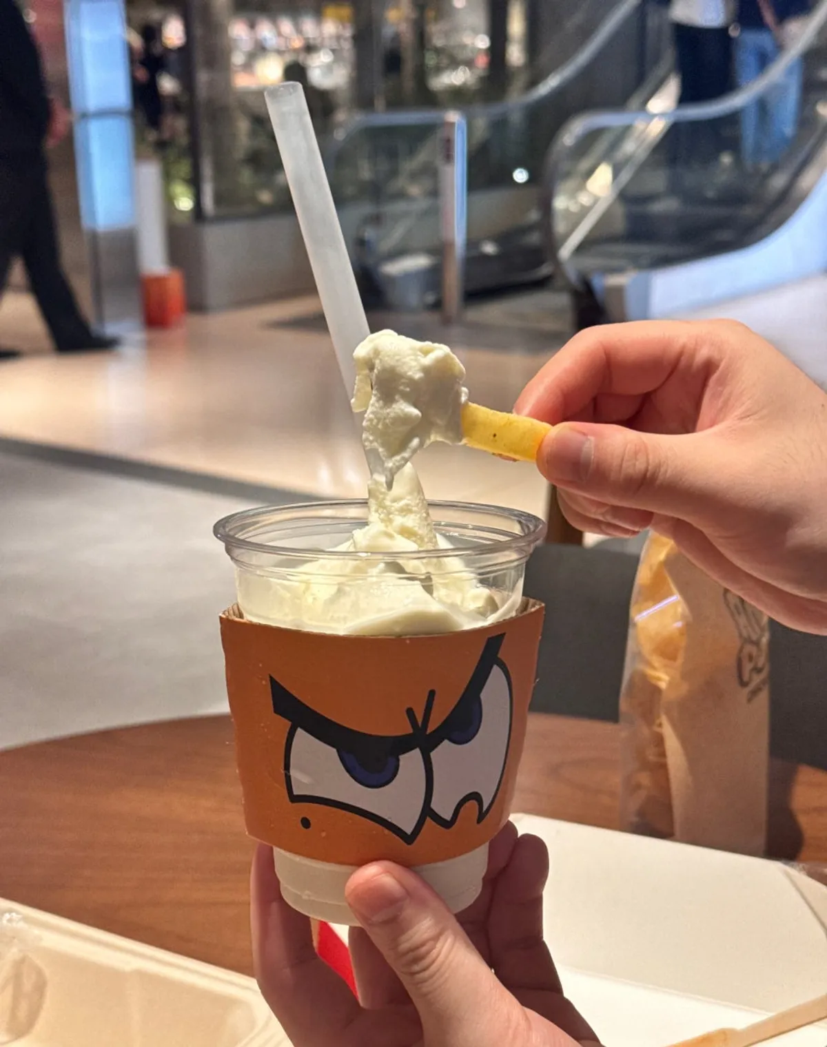 Storefront view of Angry Potato on B1 of Hyundai Department Store Jungdong