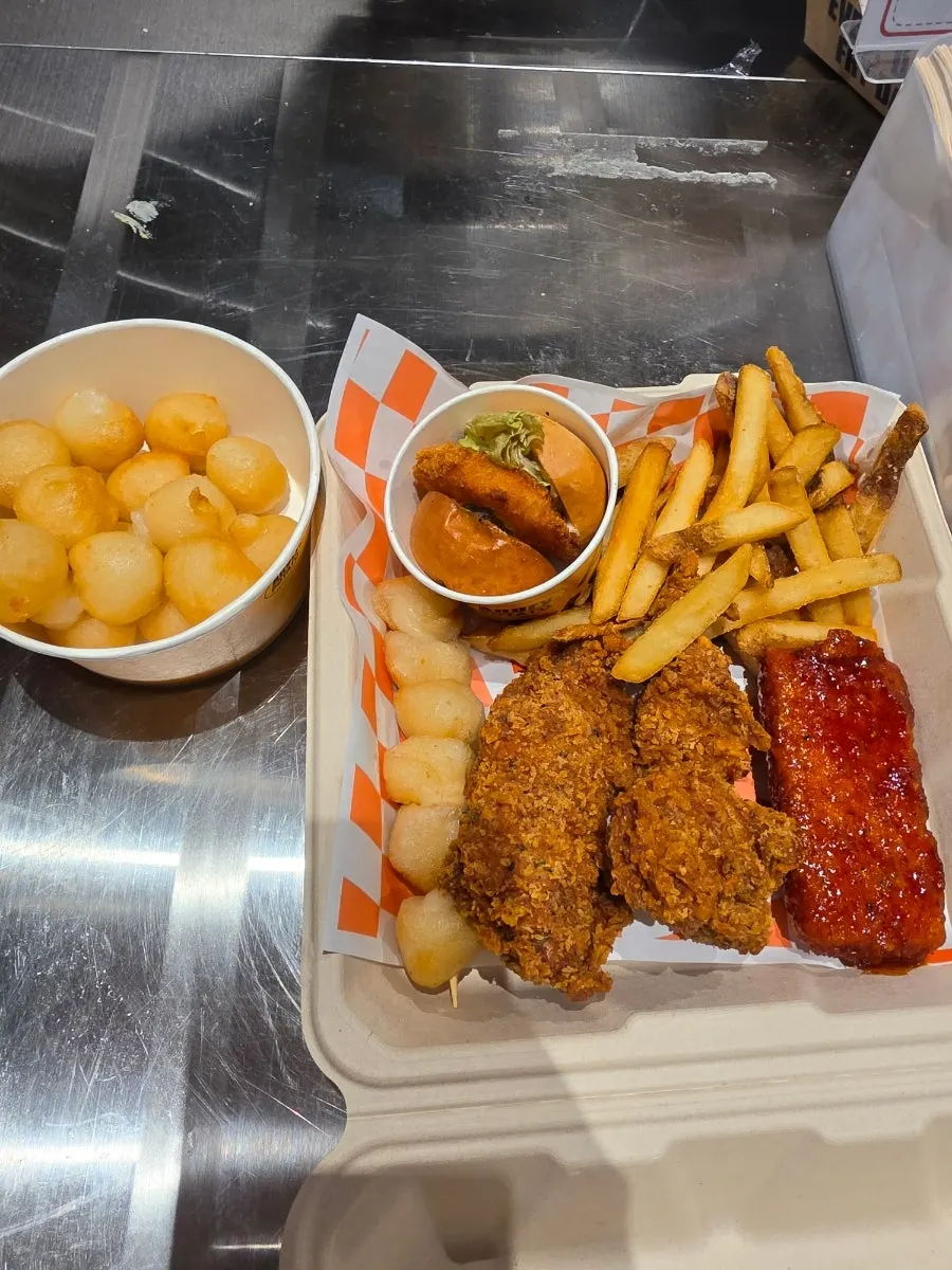 Takeout Deep Crunch Box and chewy potato