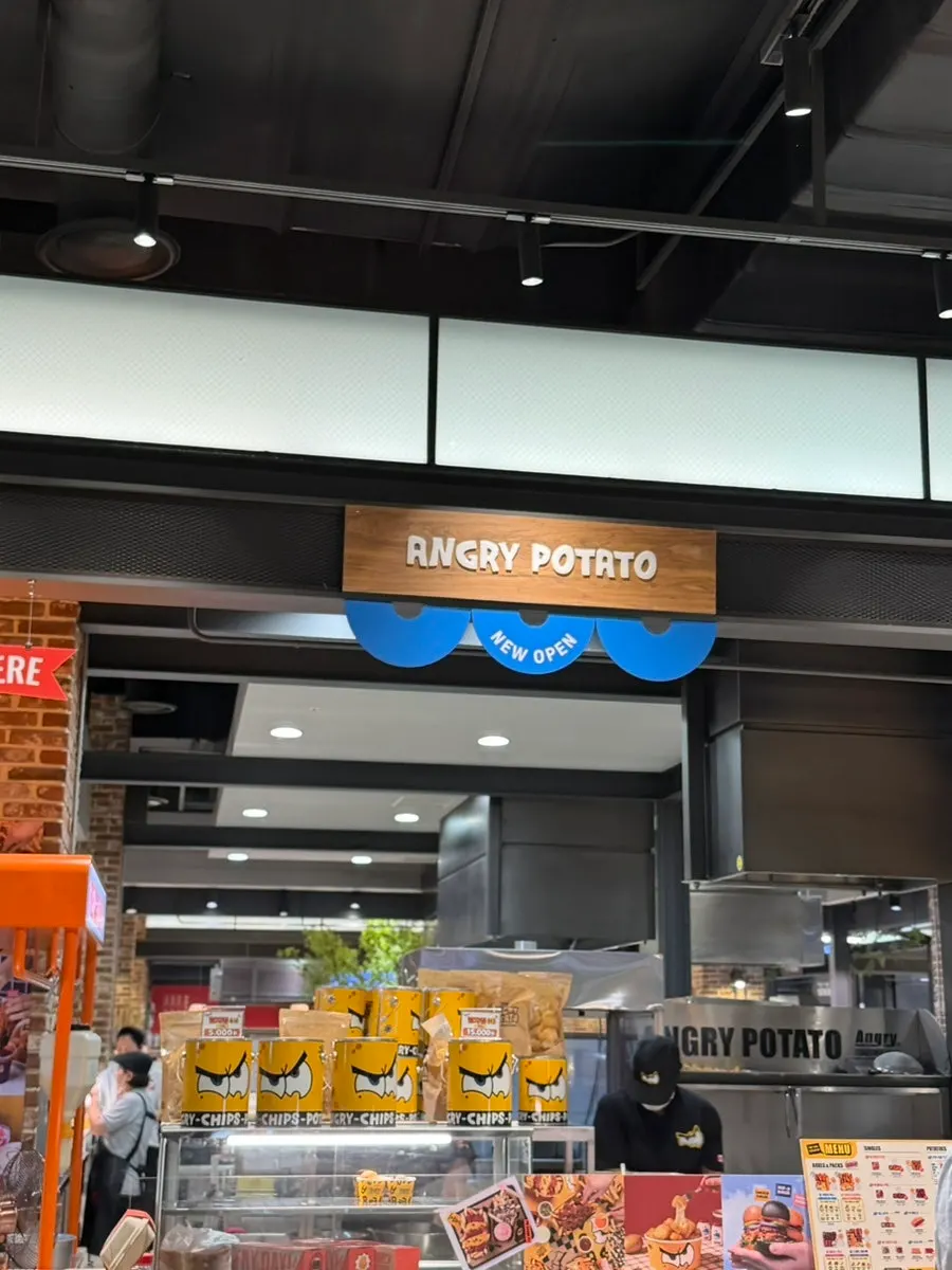 Angry Potato Songdo brand sign