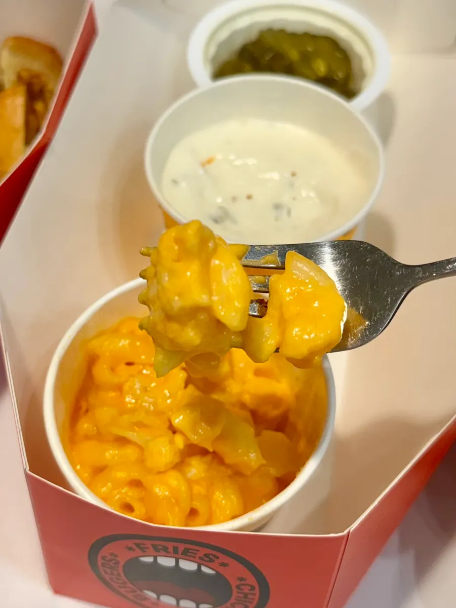 Mac and cheese included in the party pack
