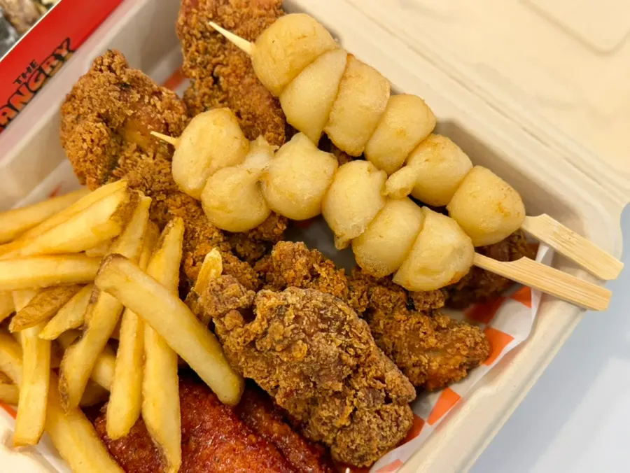 Angry Potato chewy potato skewers