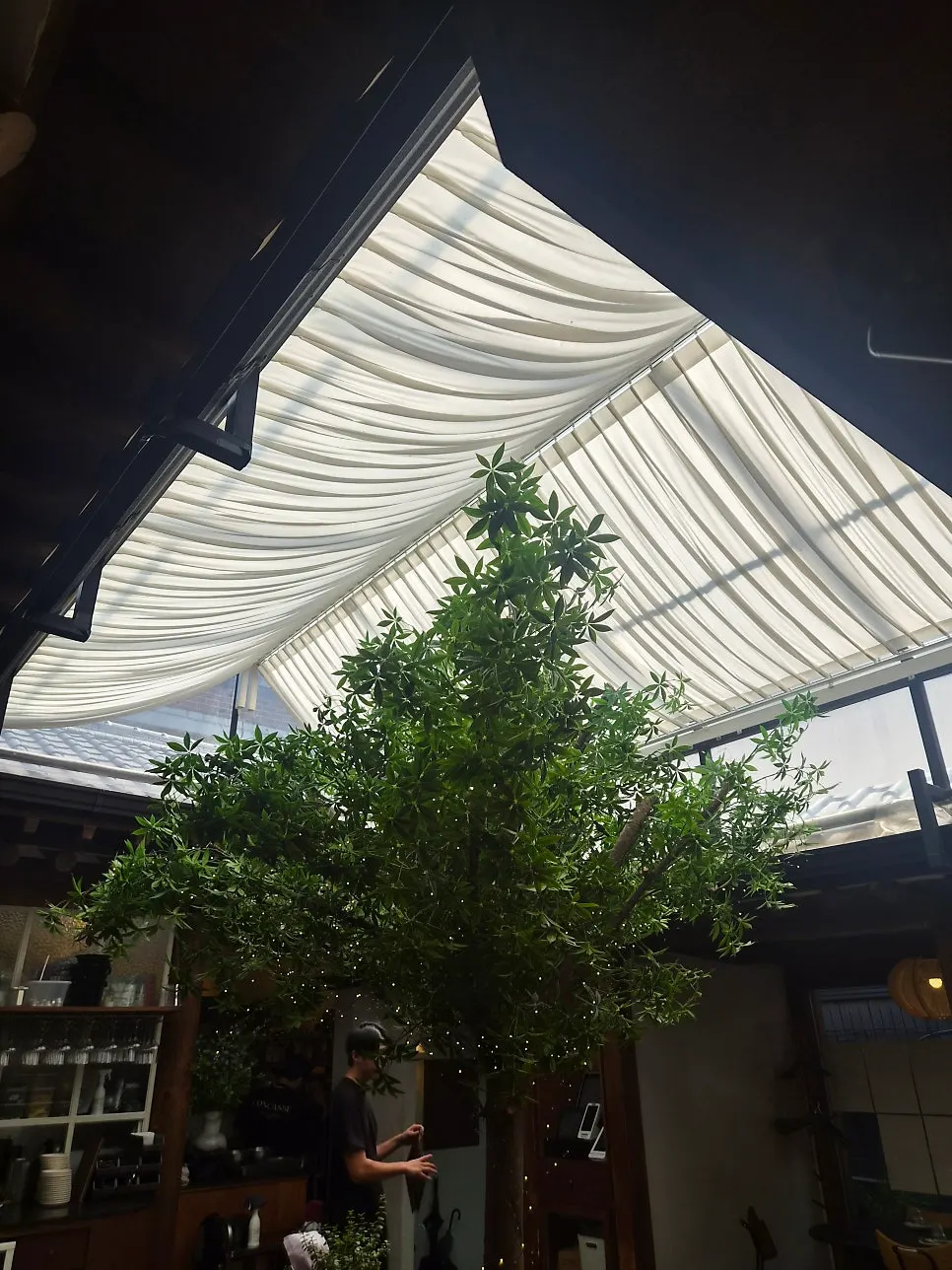 温かな雰囲気のConcasse Anguk店内