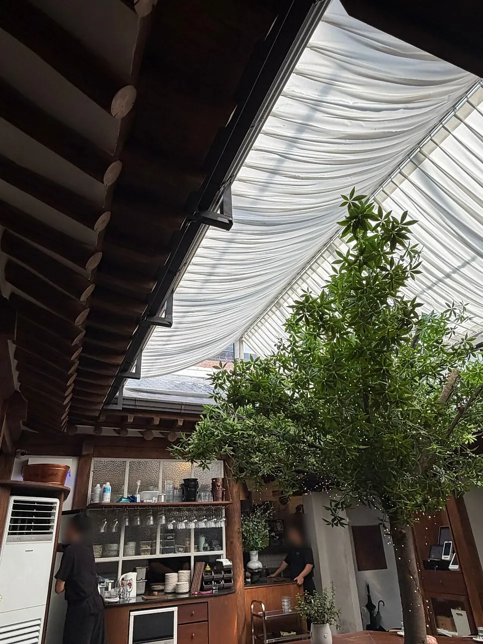 Interior of Concasse Anguk in a 100-year-old hanok