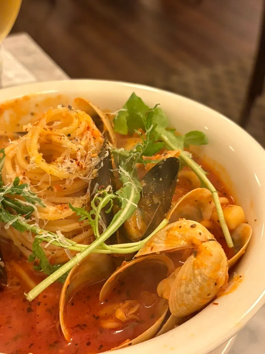 Shrimp Spicy Rigatoni pasta
