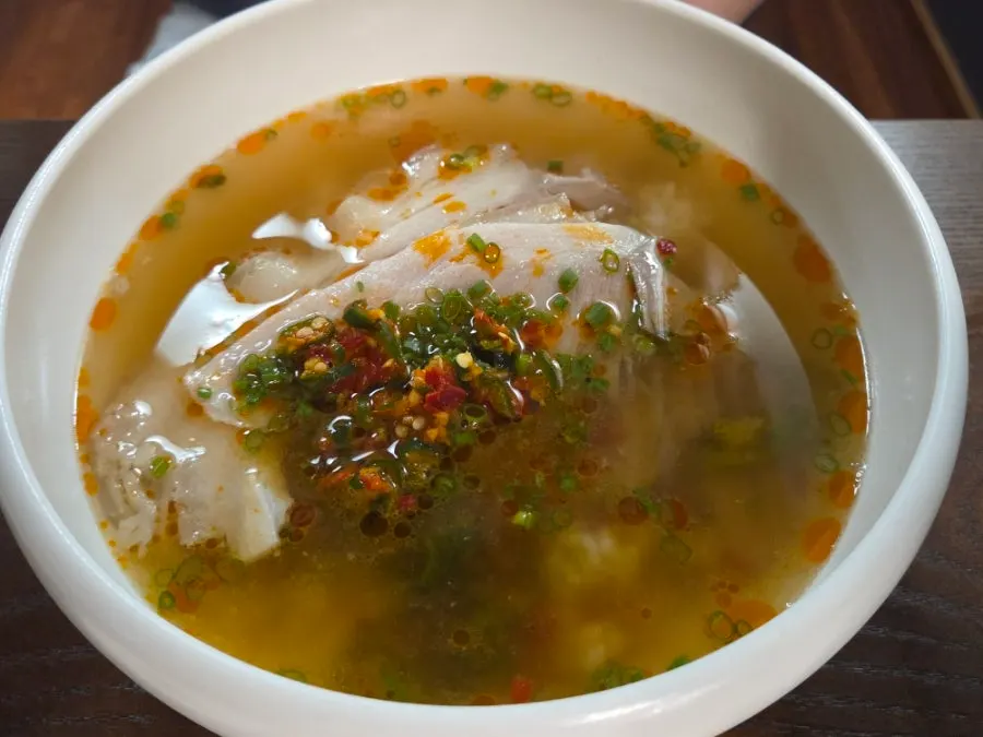 Hong Gomtang with punchy spicy seasoning
