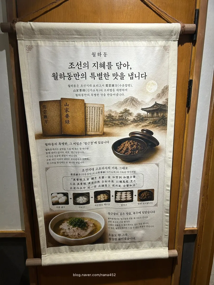 Refined Korean dining space at Wolhadong