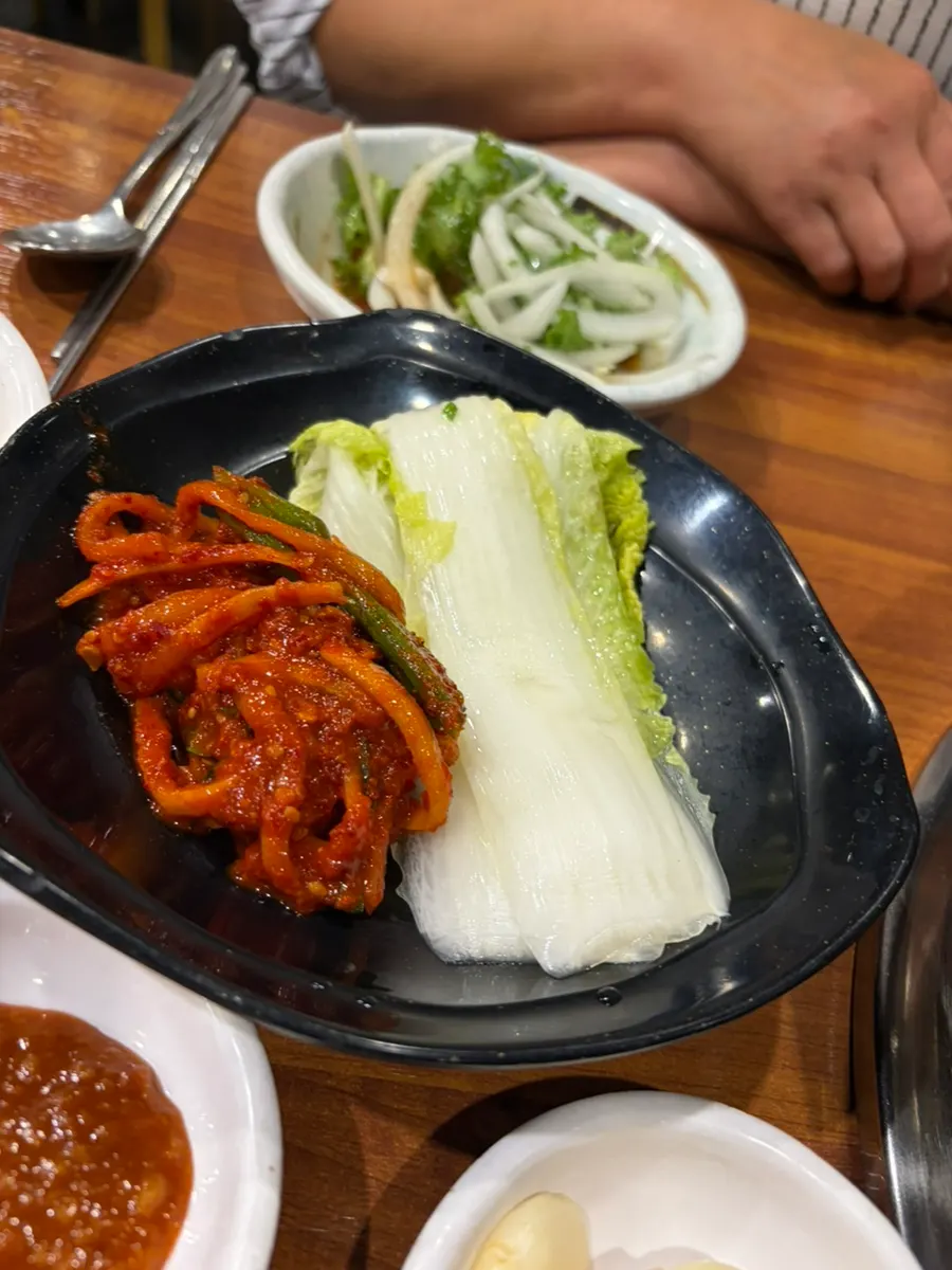 秋の白菜で漬けたキムチの副菜