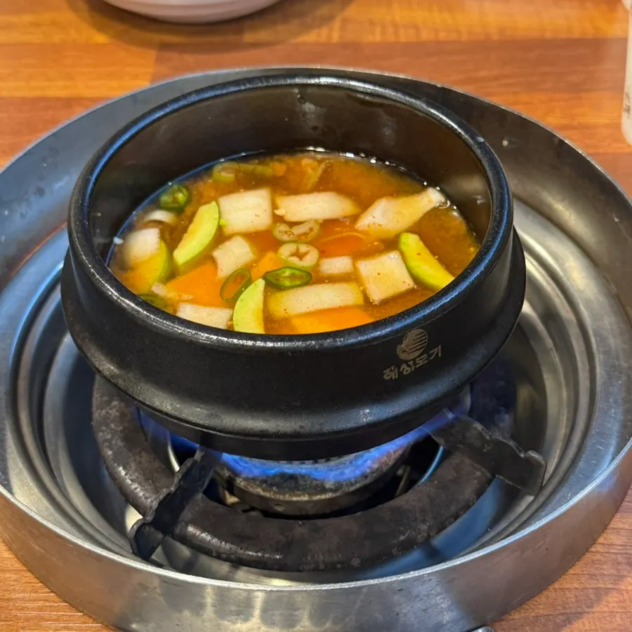 Egg pudding and dessert naengmyeon at Anhung Galbi Main Branch in Jangan-dong, Dongdaemun