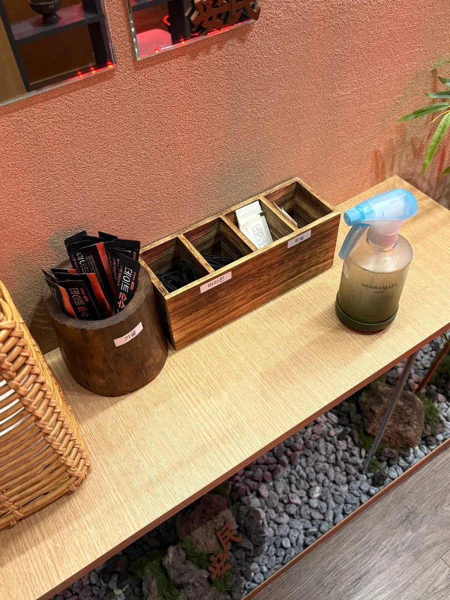 Hair ties provided for customers