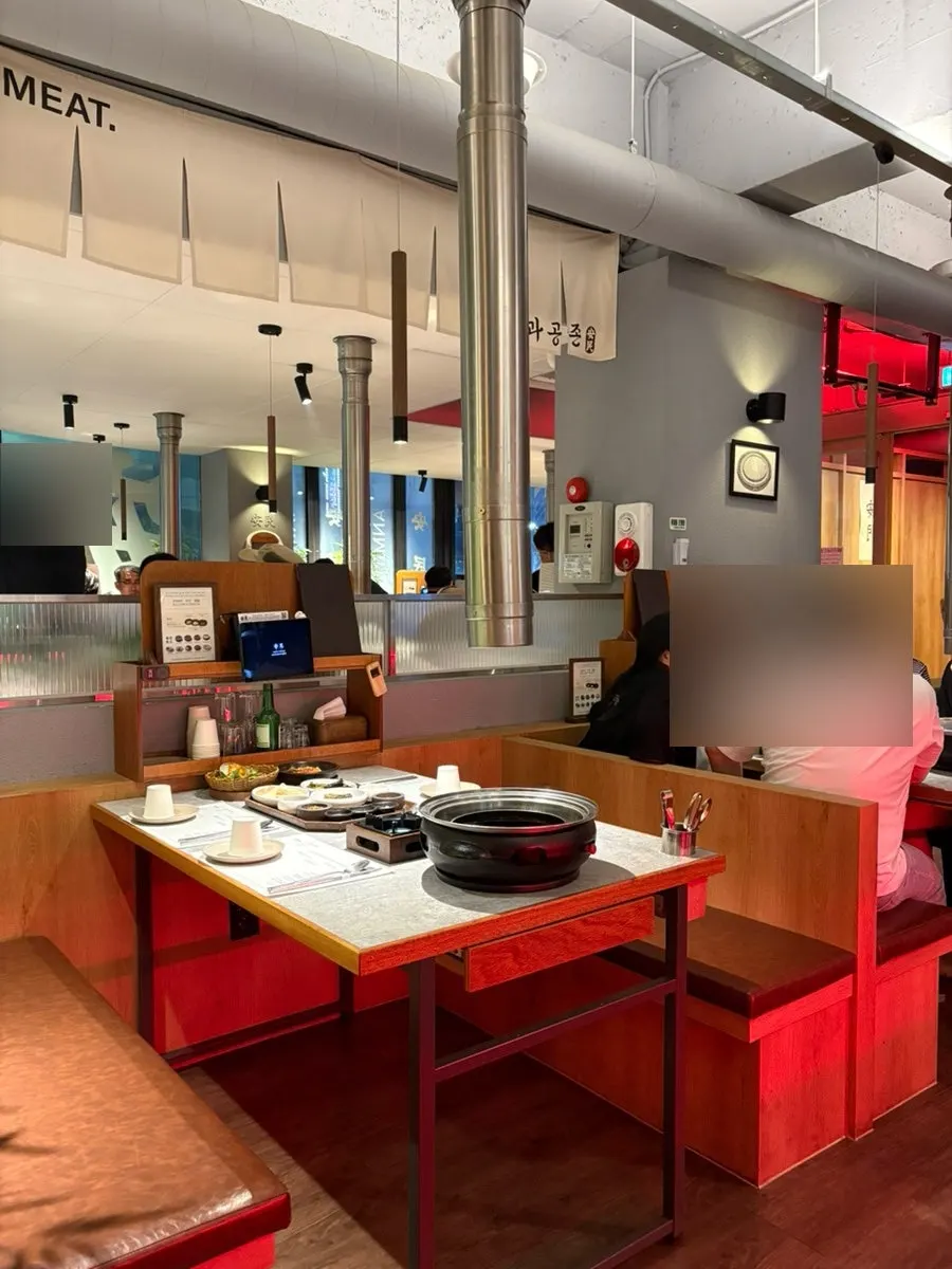 Bar counter with wine and liquor display