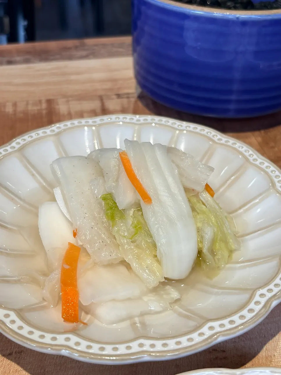 A plate of seasonal side dishes