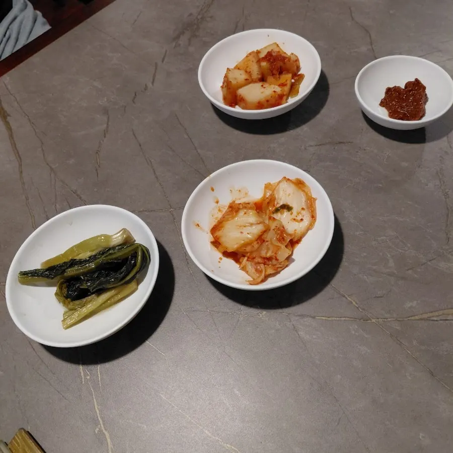 Gomtang served with rice at Anok