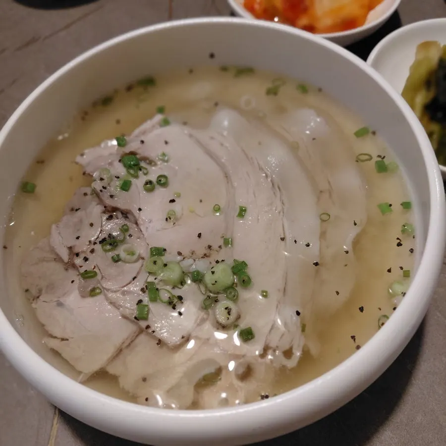 A plate of pork tail jjim at Anok