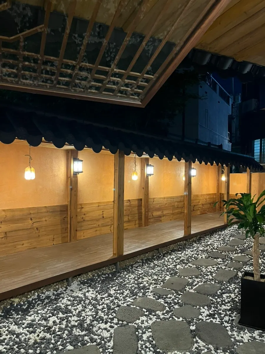 Interior of Anok Hongdae with soft lighting