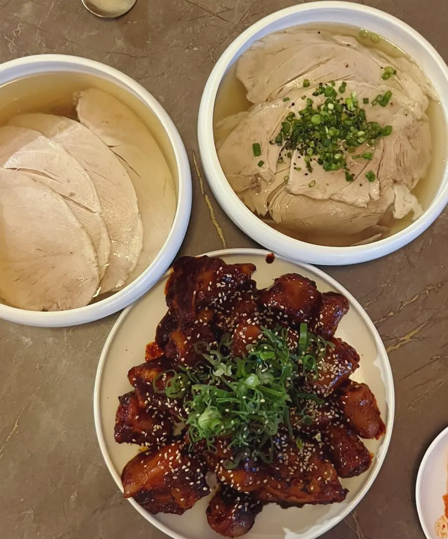 The hanok space at Anok Hongdae after finishing a meal