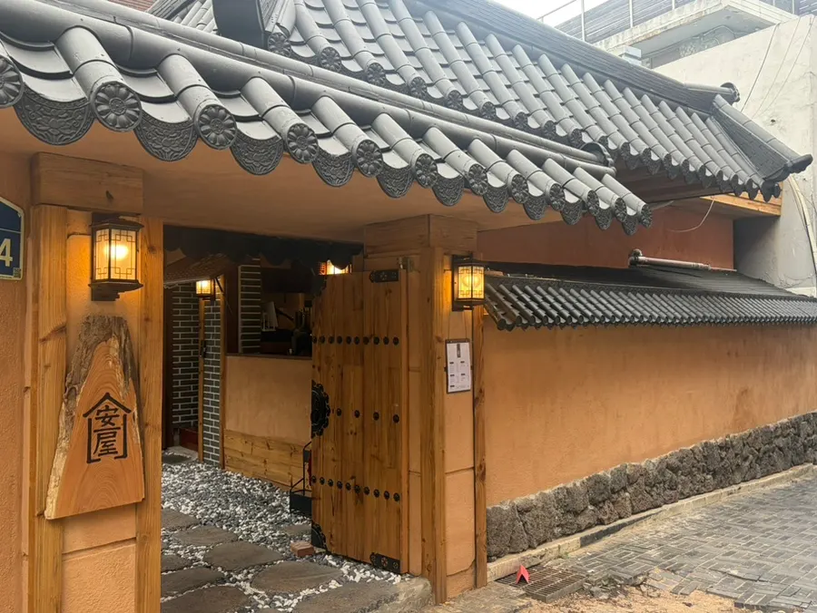 Anok's hanok-style exterior