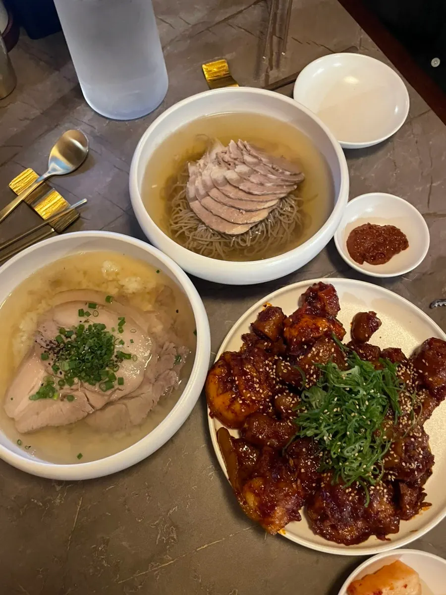 안옥 태블릿 메뉴판 화면