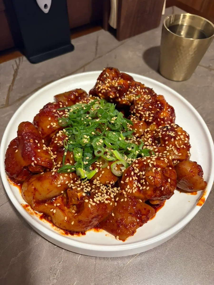 Gungchae, cabbage kimchi, and seokbakji side dishes