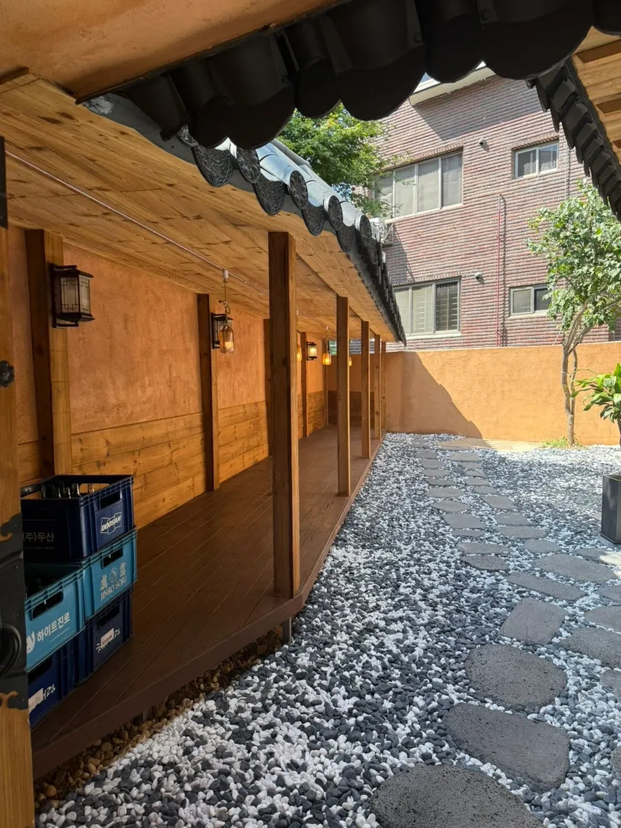 Anok's hanok courtyard, perfect for photos