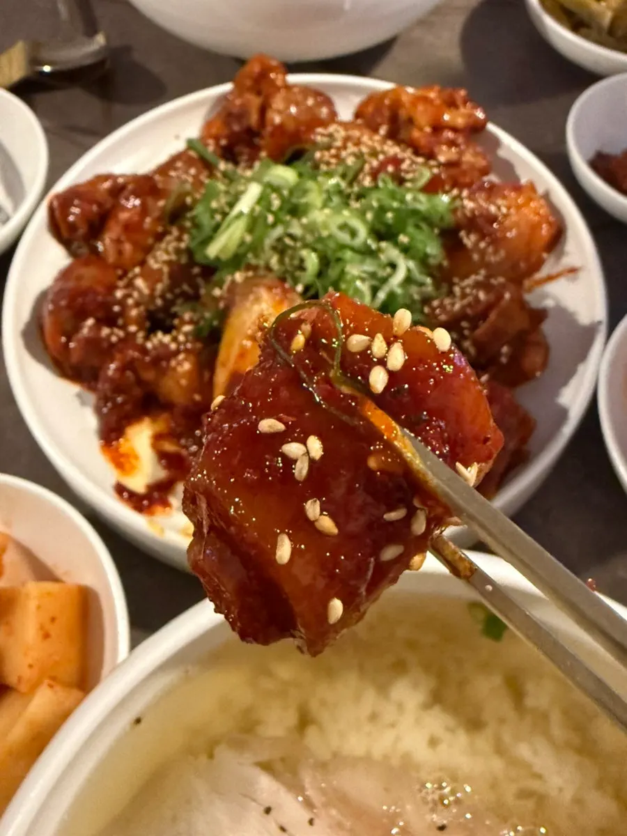 Leftover pork tail jjim the two of us couldn't finish