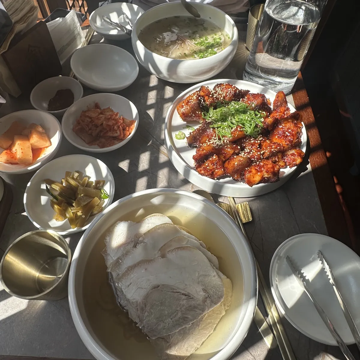 안옥에서 먹은 평양냉면과 곰탕 식사 마무리