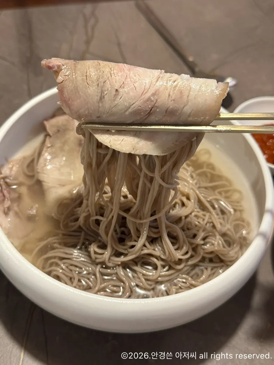 Anok's Pyongyang naengmyeon in clear broth
