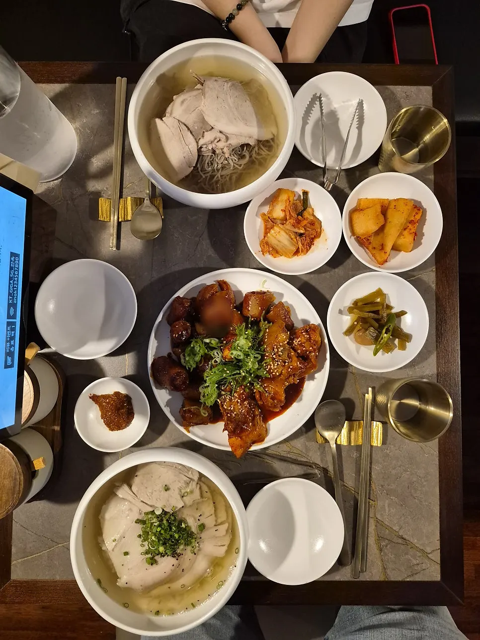 테이블 태블릿 주문 화면