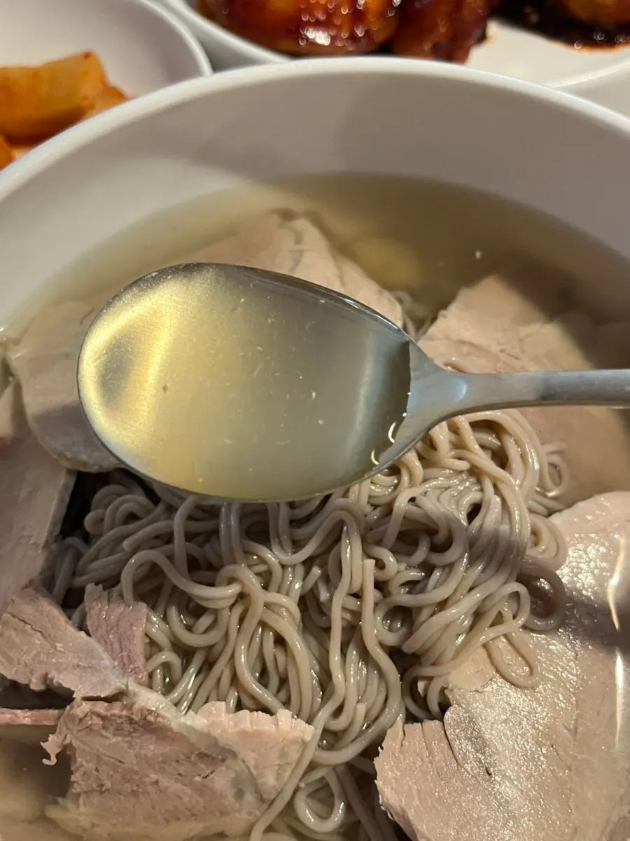 A bowl of Anok's Pyongyang naengmyeon