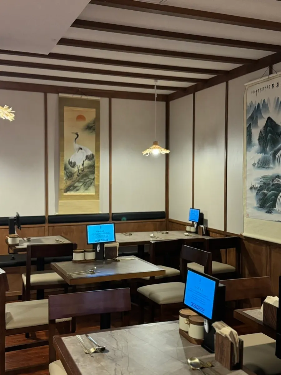 Interior view of Anok's hanok restaurant