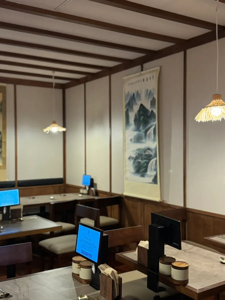 Seating at Anok restaurant