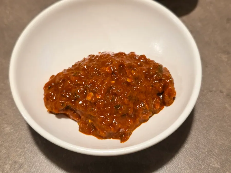 Plate of pickled side dish at Anok