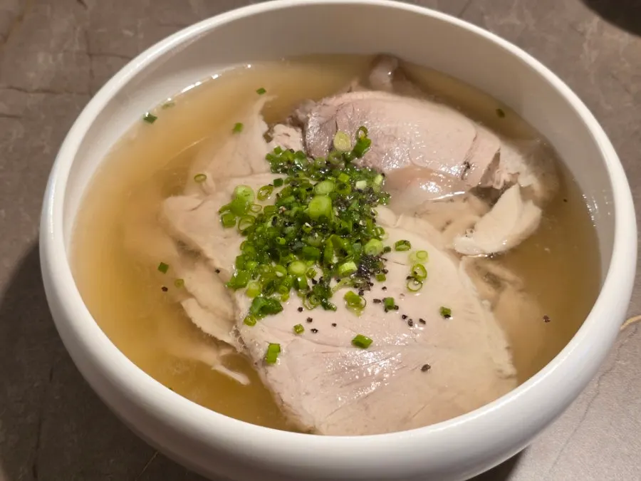 Bowl of clear pork gomtang at Anok