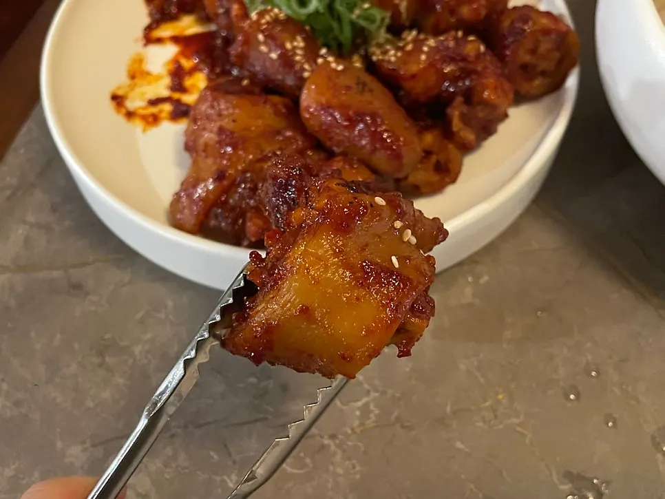 A meal enjoyed in Anok's hanok atmosphere